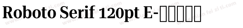 Roboto Serif 120pt E字体转换